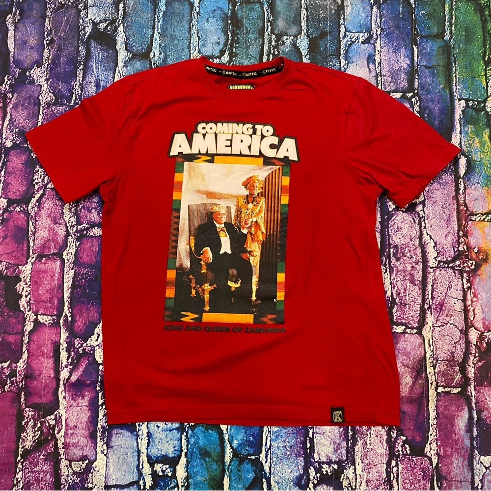 DE.KRYPTIC Coming To America Movie T-SHIRT Large King & Queen Of Zamunda
